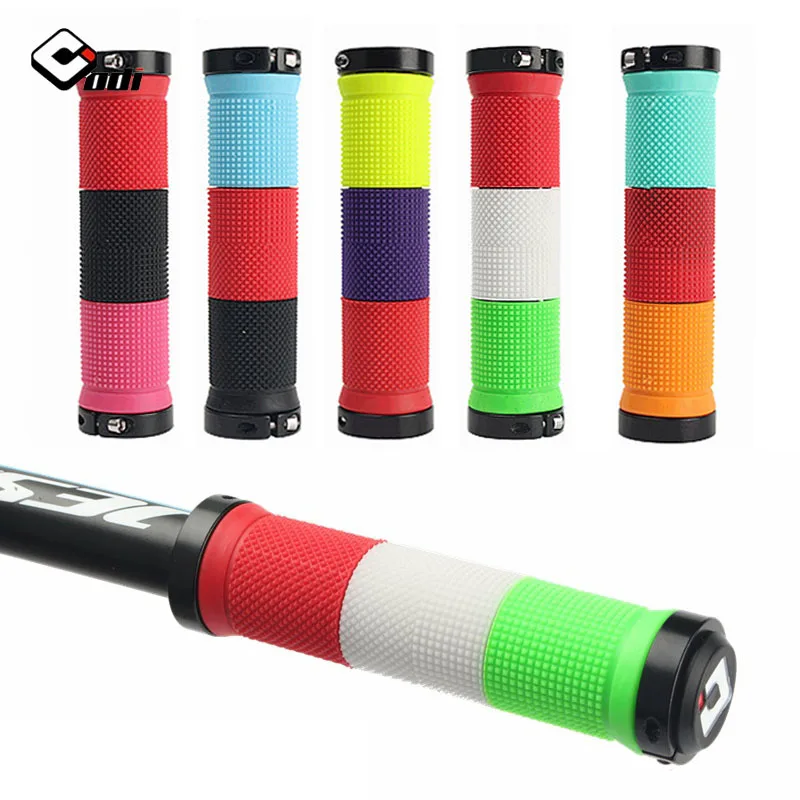 

ODI Bike Handlebar Grips Aluminum Lock Ring Mtb Bike Gauntlet Non-slip BMX MTB Grips Damping Bicycle Cuffs Mtb with Bar End Plug