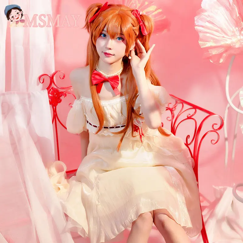 

MsMay игровой телефон, Langley Soryu косплей костюмы, милое женское платье, костюм для Хэллоуина