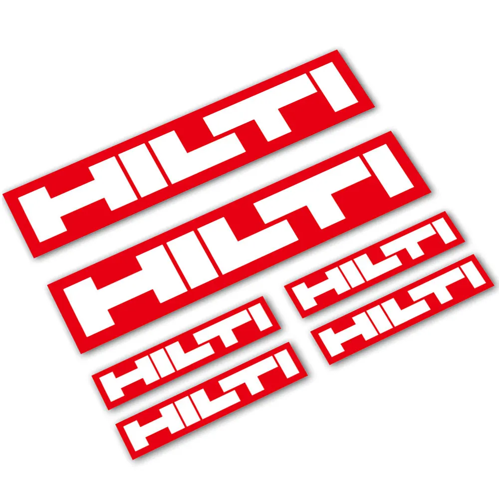 

Наклейка для инструментов Hilti для спонсорских инструментов, инструмент для тюнинга ралли, ламинированная клейкая наклейка с принтом и резкой