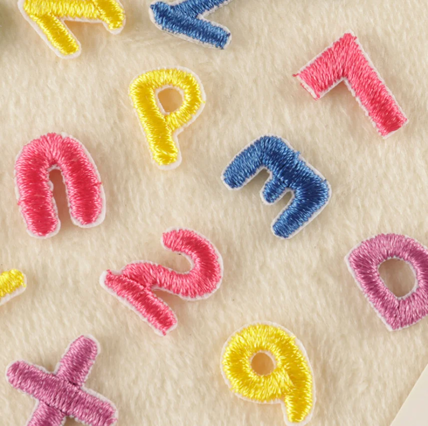 1 см высота алфавита 3 вышитые нашивки с цифрами модный мотив аппликация шляпа