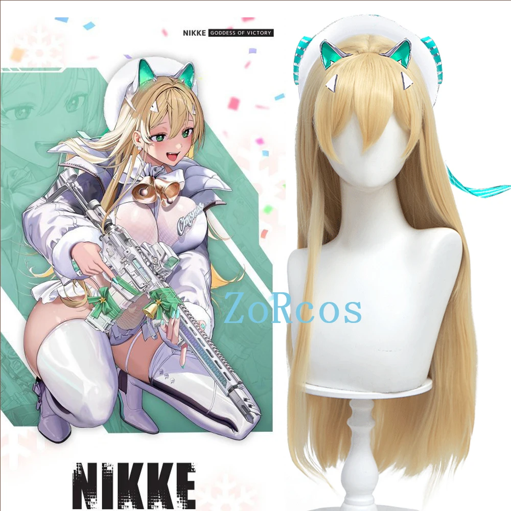 

Lu Fei Cosplay Wig NIKKE The Goddess of Victory Christmas Lu Fei 75cm Long Synthetic Hair Heat Resistant Halloween Role Play Wig