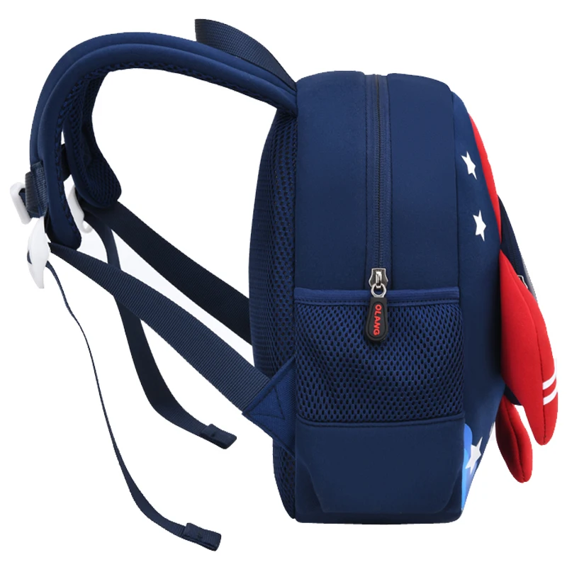 Children Backpack 3D Cartoon Airplane Kidergarten School Bags For Boys Toddler Anti-lost Kids Lightweight Bagpack Small Bookbags