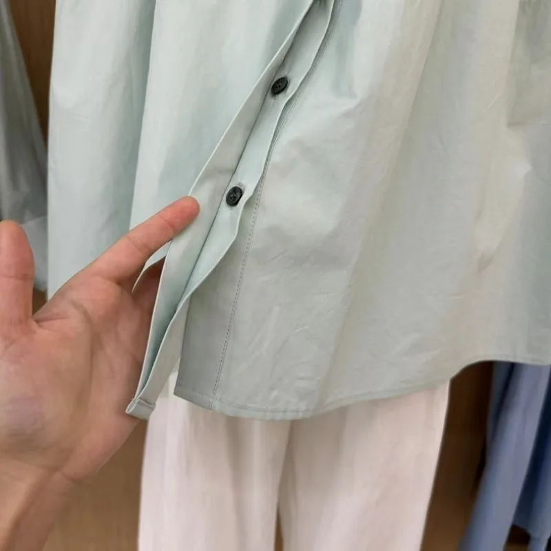 Милые женские рубашки с летающими рукавами свободные повседневные корейские