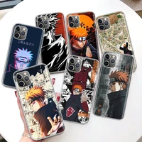 naruto pain rinnegan coque phone case for iphone 11 pro max 12 mini 13 7 8 plus x xr xs se 2020 6 6s 5 5s apple soft cover