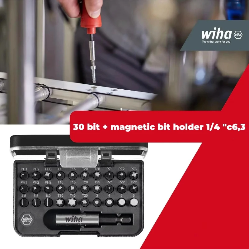 Электрическая отвертка Wiha 45791, SpeedE PocketDrive, 31 шт., 1,0 Нм + 5,0 Нм. Разъем для зарядки типа C. (art.: 3920ced53fcac) - 3920ced53fcac