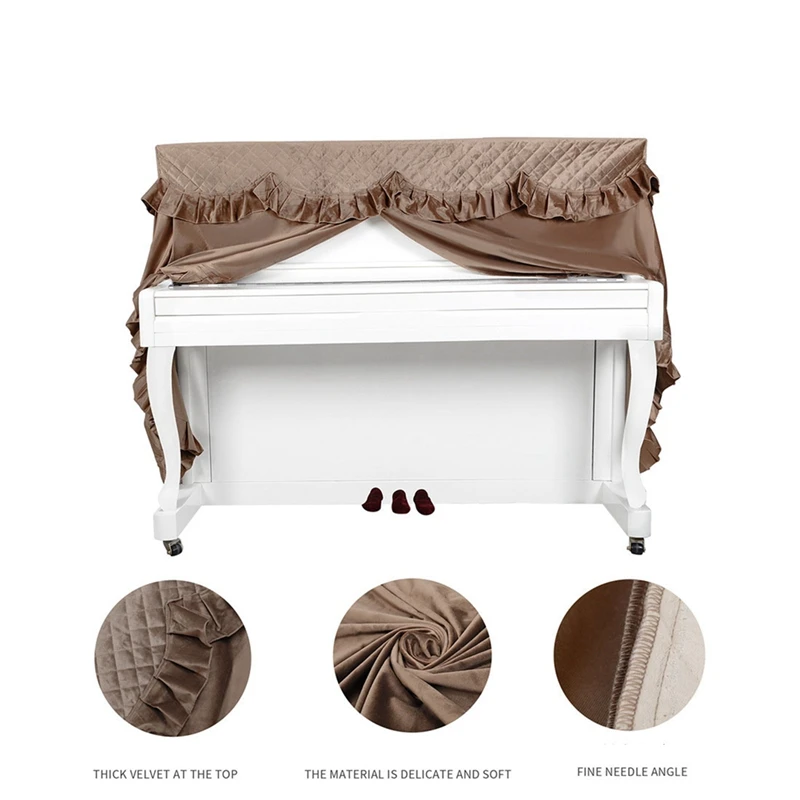 

1 PCS Piano Full Cover Dustproof Moistureproof Piano Cover For Standard Size Piano