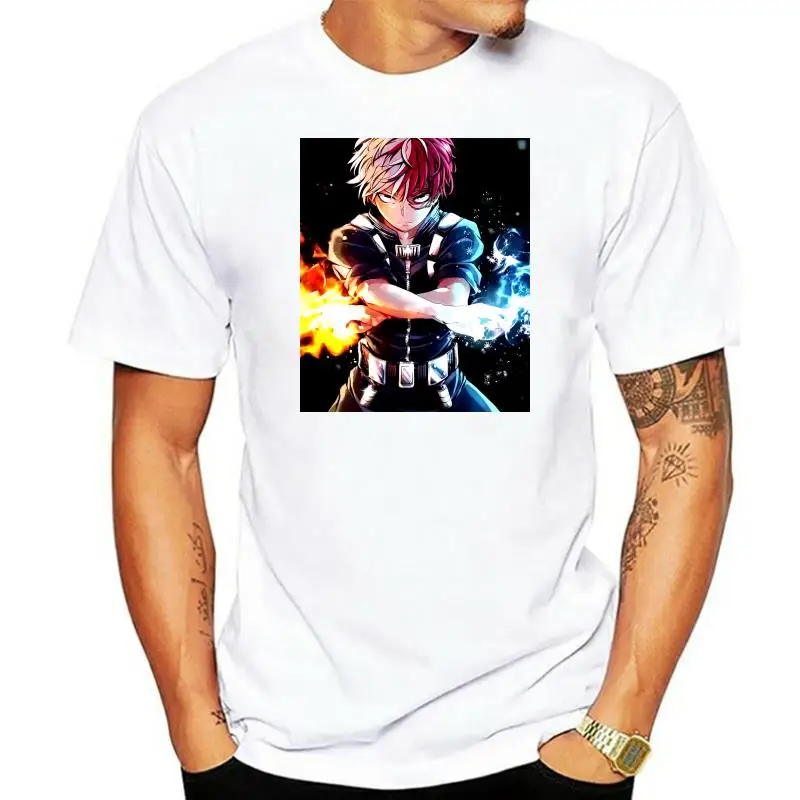 

Мужская футболка с коротким рукавом Todoroki BNHA унисекс футболка женская футболка футболки топы