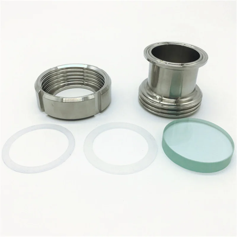 Free Shipping 2''(ID51mm) OD64 304 Stainless Steel Glass Mirror Sanitary Tri Clamp Type Process View Sight | Обустройство