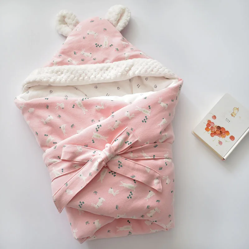 Baby Wrapp Winter Envelopes Cotton Soft Warm Hooded Blankets Newborn Stuff Swaddler Sleeping Bags Otulacz Swaddleme | Мать и ребенок