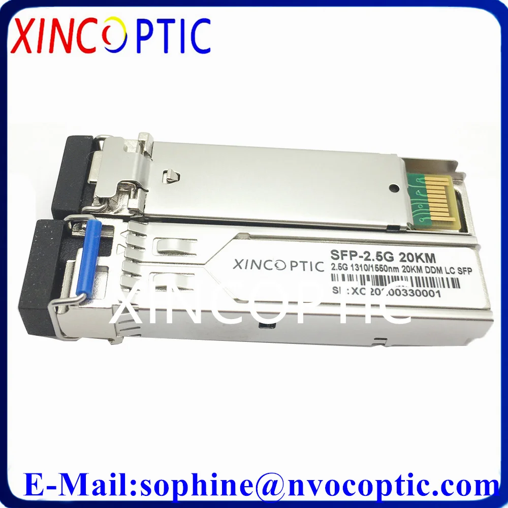 2.488Gbp Bidi WDM SFP оптический трансивер 2 5G SM однорежимный 1490/Нм Simplex 20KM LC/SC для