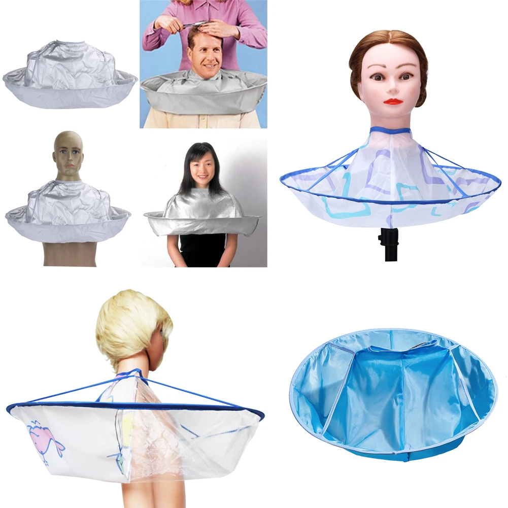 

Детская прозрачная накидка для стрижки волос Парикмахерская Водонепроницаемая накидка для стрижки волос Прическа для салона «сделай сам» ...