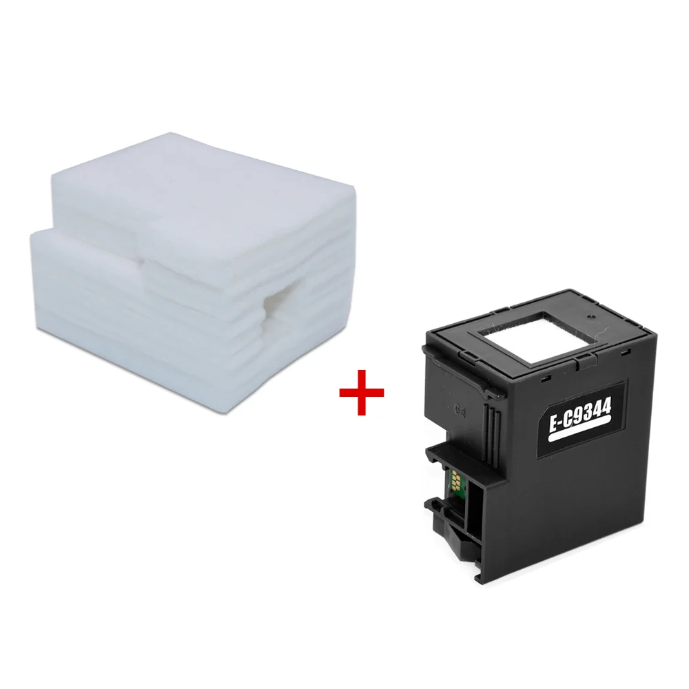 

C9344 чернильная коробка и губка для Epson XP-3100 XP-4100 XP-4105 WF-2810 WF-2830 WF-2850 емкость для отходов чернил