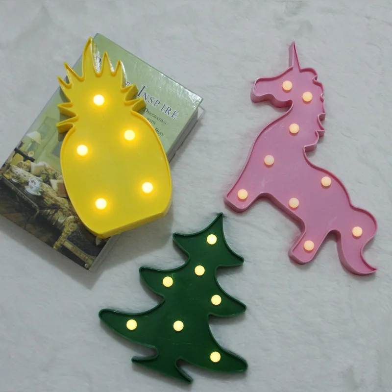 Creative Luminous Modeling of Animals LED Light AA Battery Powered Lamp Night Light for Christmas Wedding Birthday Party Decor