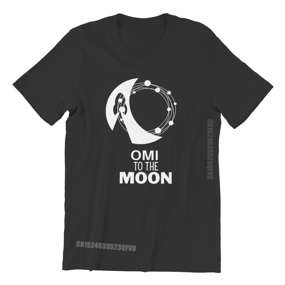 

OMI To The Moon ECOMI Cryptocurrency Crypto Miner Men T Shirts Classic Punk Gothic Retro Tshirts Top Sell Harajuku Men Tshirt