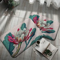 flowers pattern doormat 4060cm living room decorative colored carpets kitchen absorbent floor rug bathroom anti slip bath mat