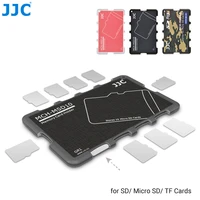 jjc ultra thin memory card case holder wallet storage box credit card size for sd micro sd tf cards organizer container microsd