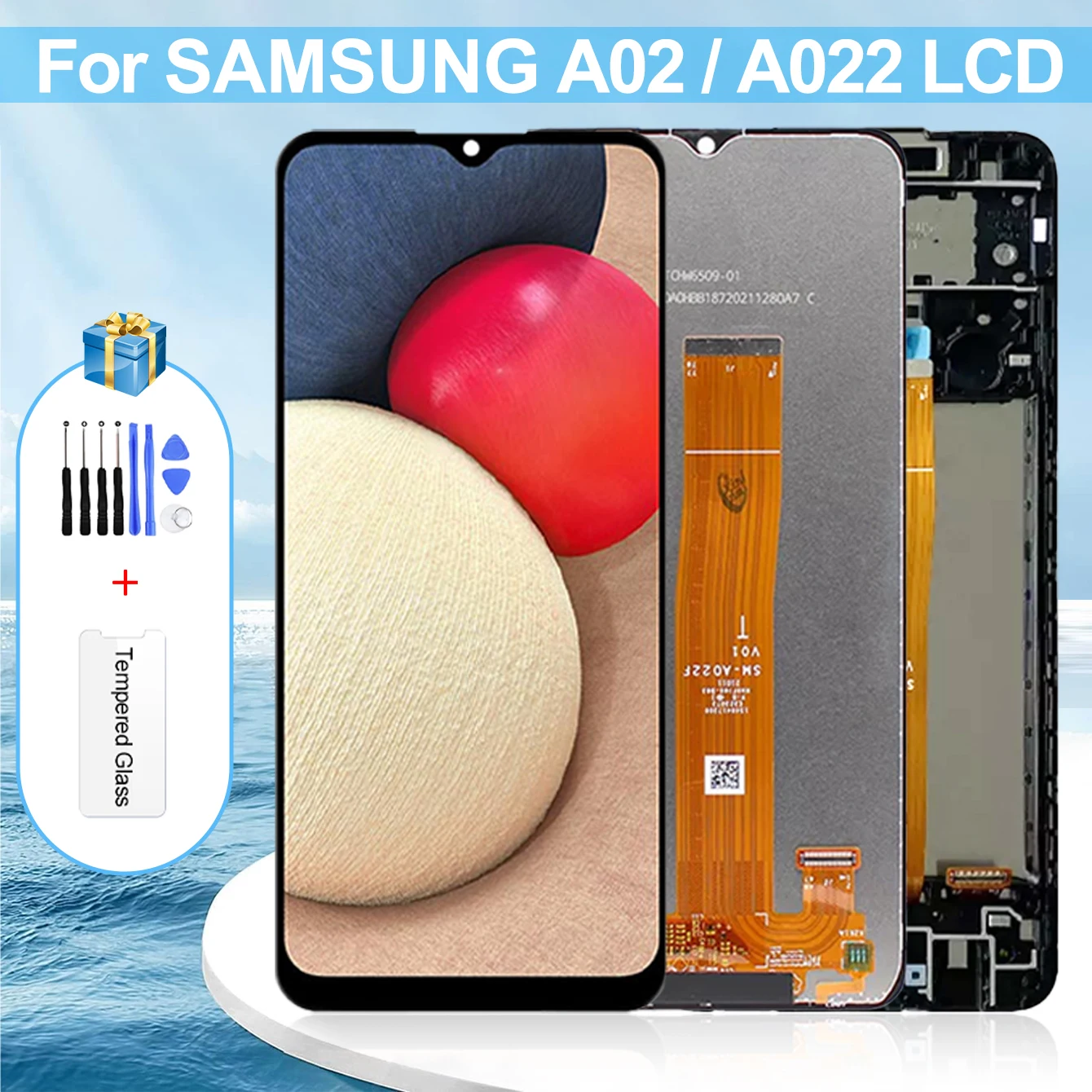 

6.5" Original A02 Display For Samsung Galaxy A022 A022M SM-A022M LCD Touch Screen Digitizer Assembly Replacement For A022F A022G