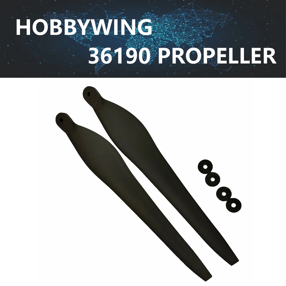 

Original Hobbywing FOC 36190 36inch Compound Material Aviation Folding Propeller Blade CW CCW for X9 Max Plus Motor