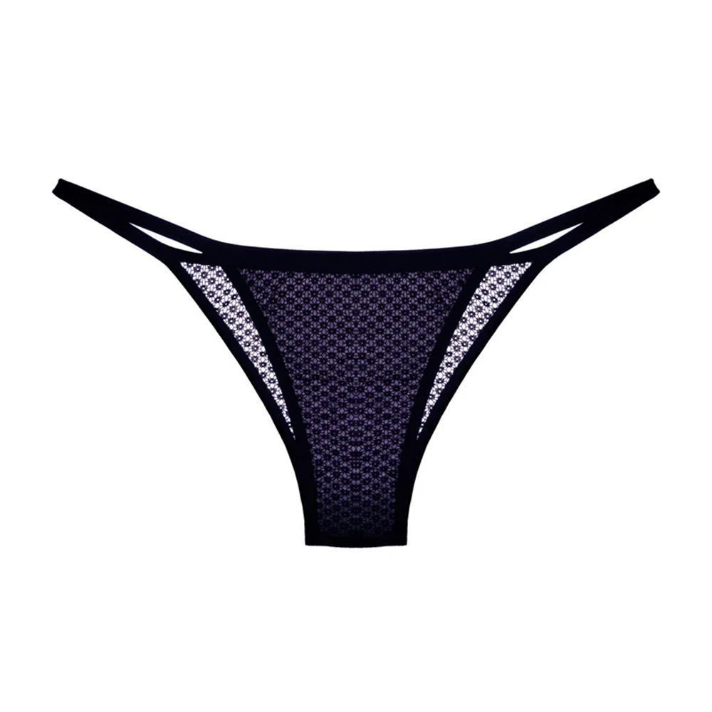 

Womens See Through Ultra-Thin Panties Seamless Low Rise Mini Thongs Lace Mesh Sheer Smooth G-String Breathable Sexy Lingerie