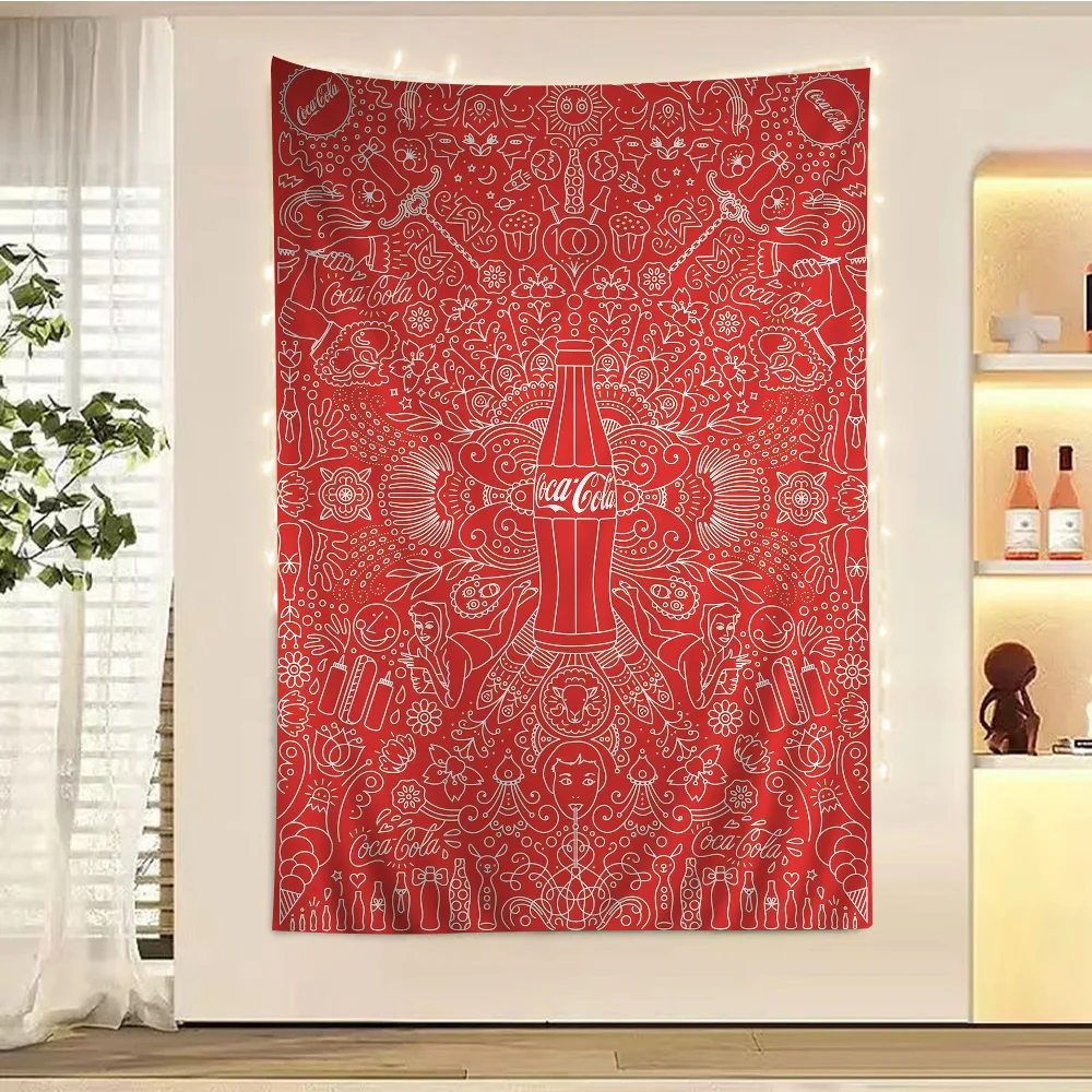 C-coca-cola Chart гобелен украшение дома хиппи богемное гадание настенный домашний