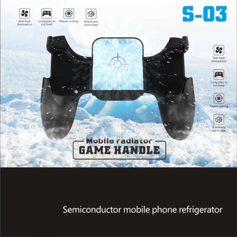 

New Semiconductor Refrigeration Mobile Phone Radiator Water Cooling Rapid Cooling Artifact Portable Chicken Button Game Handle