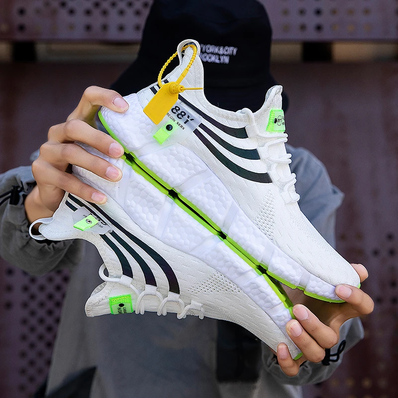 Hot Sale Brand Men Casual Sneakers Promotiom Mesh Breathable Male Jogging Shoes Anti Slip Couple Sneakers Women Athletic Shoes