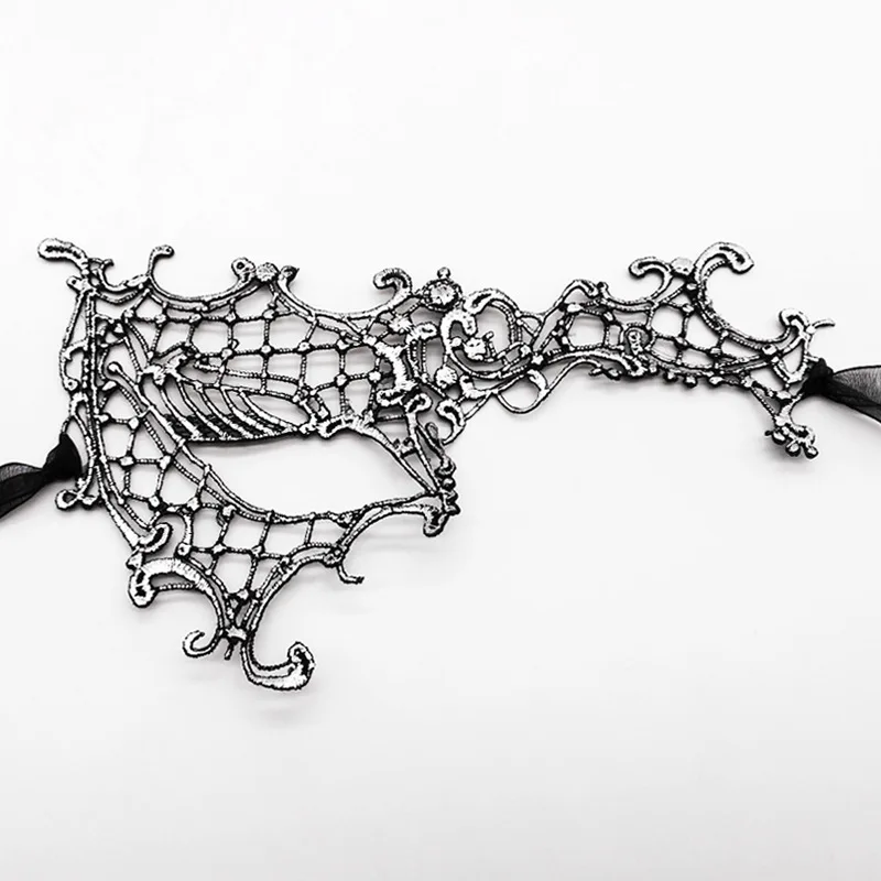 Сексуальная кружевная одноглазная полумаска для глаз маска женщин и мужчин