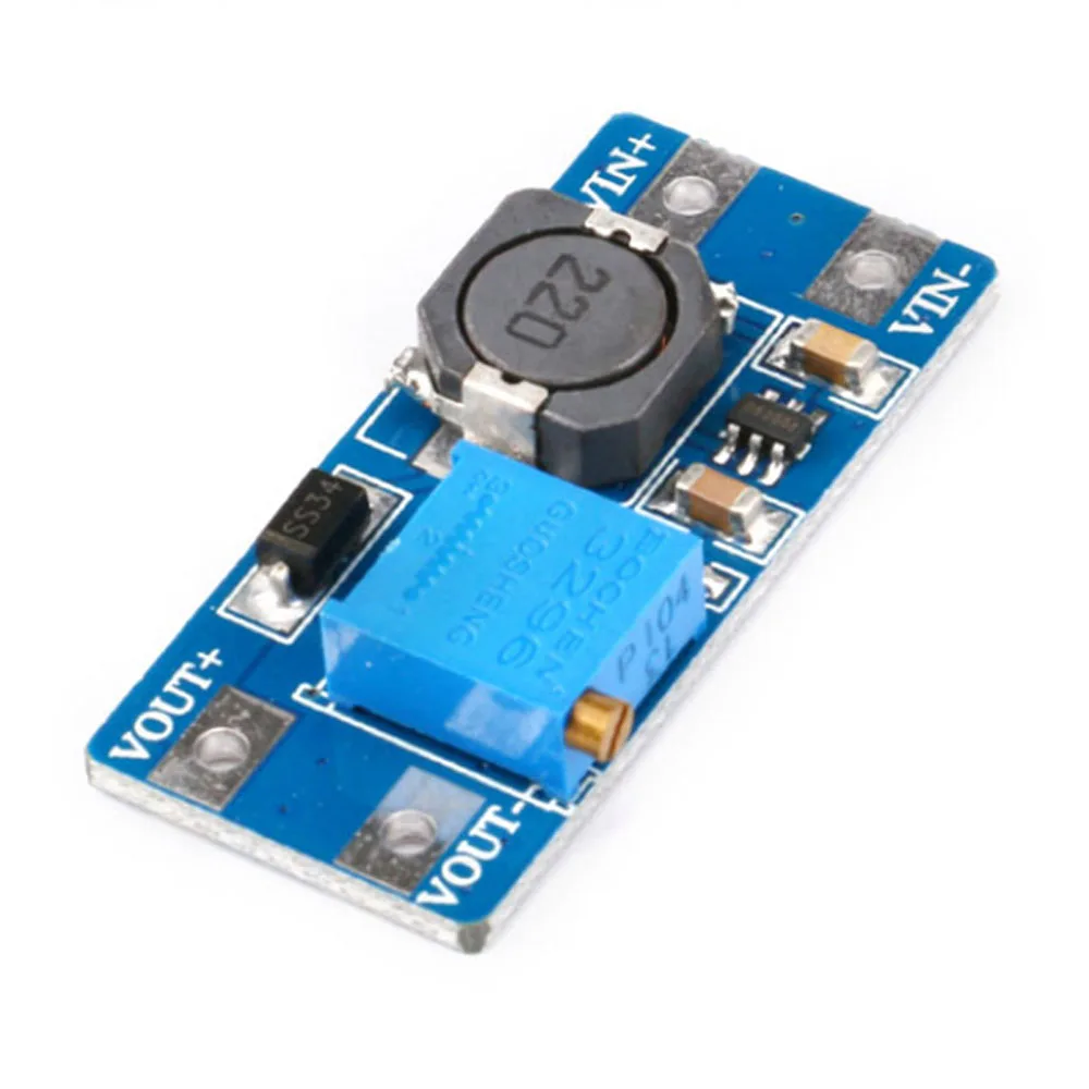 

2 шт., Повышающий Модуль питания MT3608 Φ, максимальная выходная мощность 28 в, 2 А