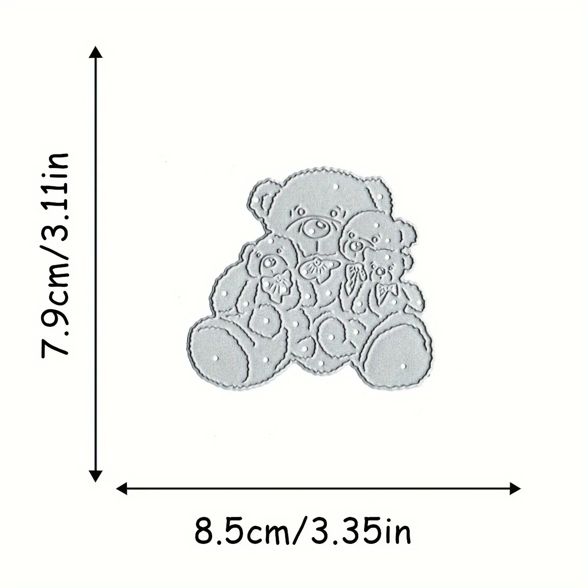 Рождественский медведь штампы для скрапбукинга альбом форма из углеродистой