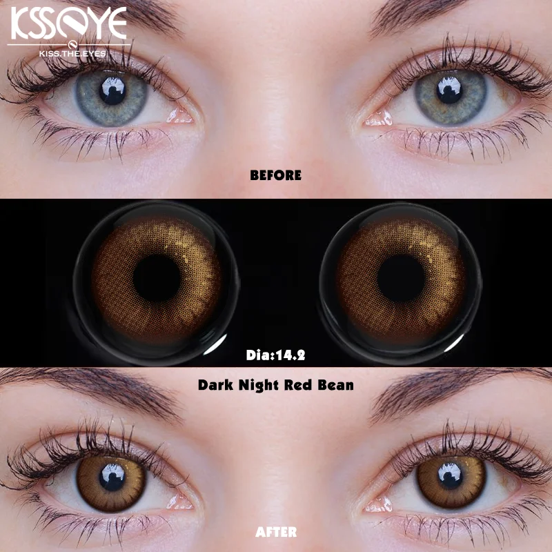 KSSEYE 2 шт. горячая распродажа цветные контактные линзы мягкие для красоты глаз