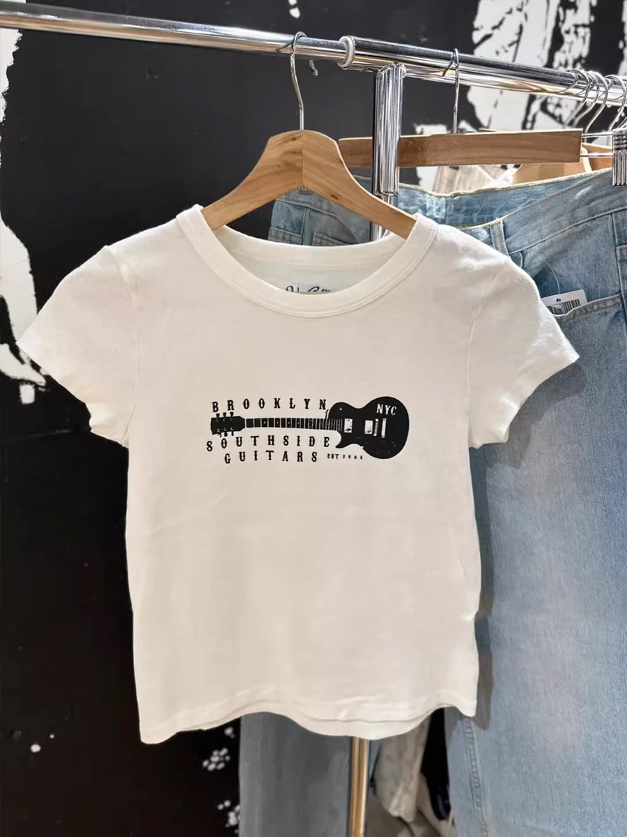 Официальный сайт BM новинка Американская футболка из чистого хлопка с принтом