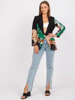 Women's Casual Coat Ins 2022 New Leopard Print Contrast Color Slim Long Suit Top Fashional Autumn Winter Long Sleeve Coat