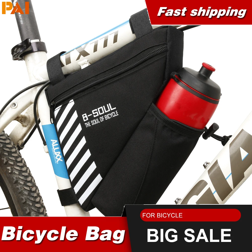 

Велосипедная сумка, водонепроницаемая велосипедная треугольная сумка для хранения, сумка для велоспорта, кошелек для велосипеда, держател...