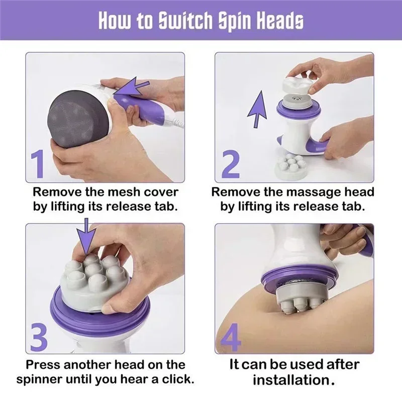 Массаж тела полный массажер для удаления жира электрический ручной тонкий