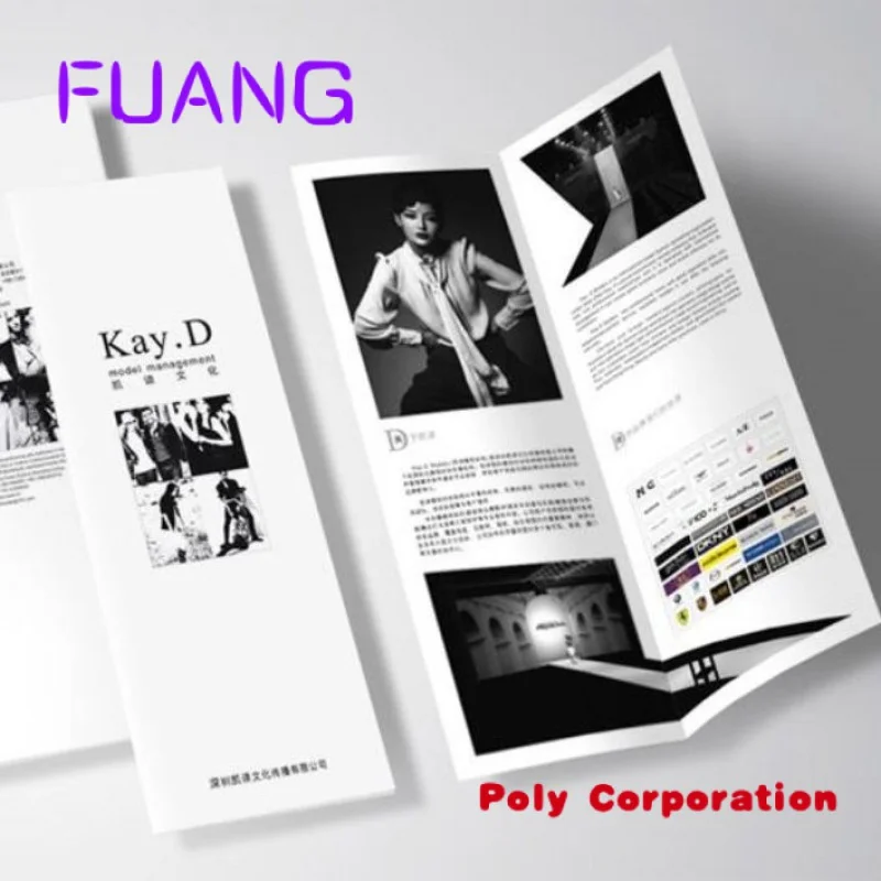 Factory Sale Pamphlet Instruction Manual Catalog Booklet Leaflet Flyers Poster Luxury Printing Paper Brochure