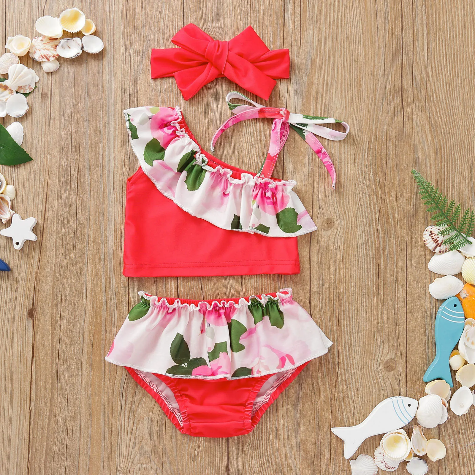 

Купальный костюм для девочек и мальчиков, комплект для подростков 5t, бикини, купальник для начинающих ходить детей, 5t