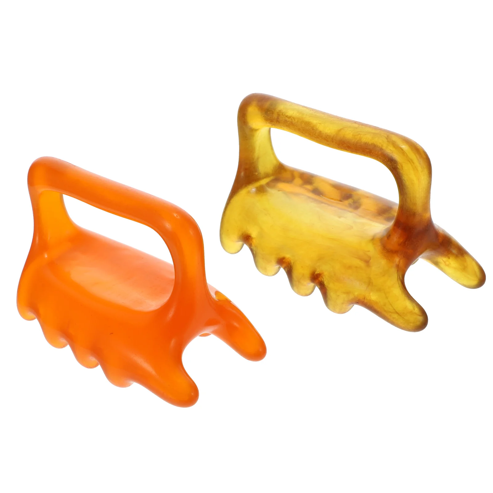 

1 Set 2Pcs Double Push Neck Shoulder Resin Body Tool for Leg, and Body Acupoint