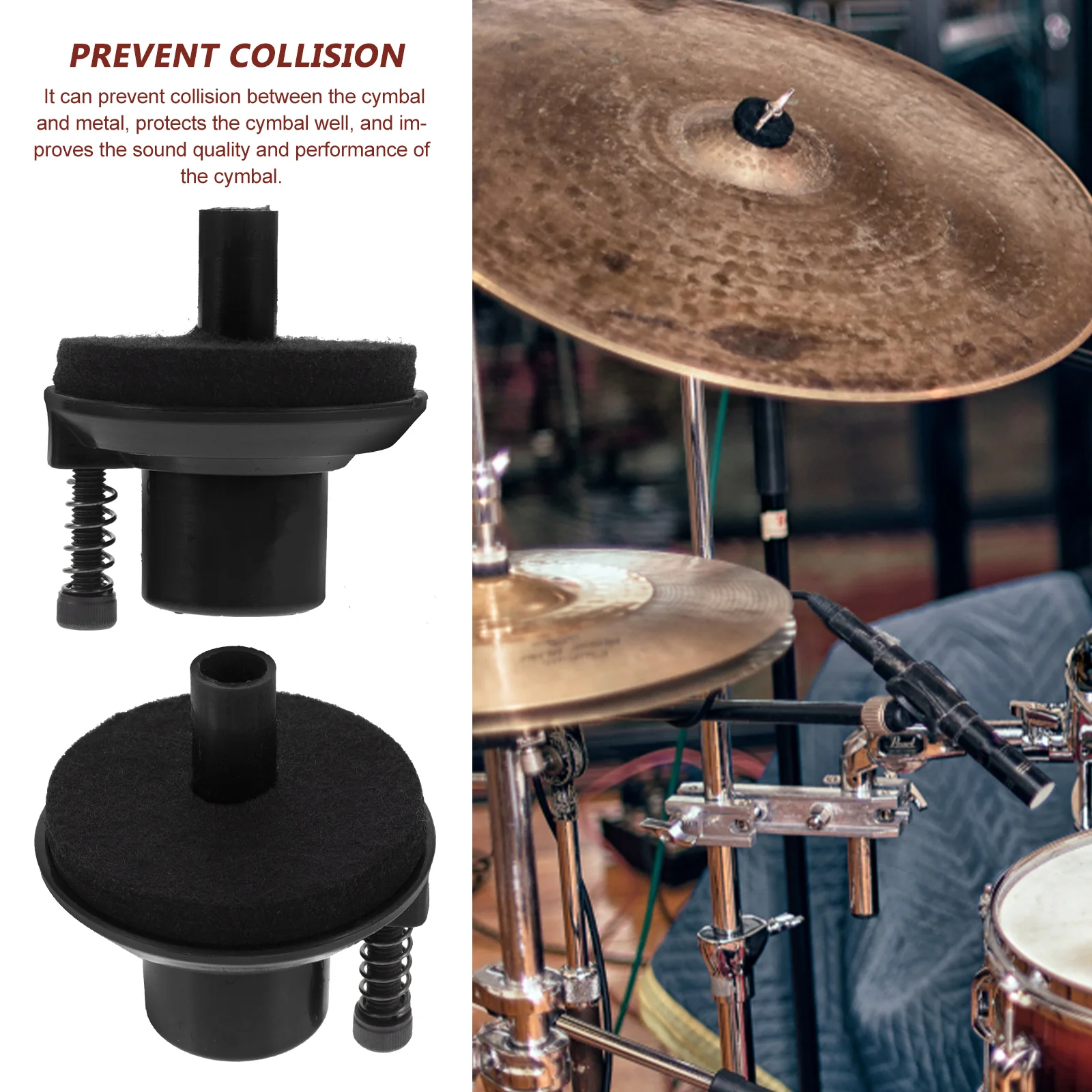 Набор аксессуаров для барабанной установки фетровый клатч хай-хэт чашка гайка
