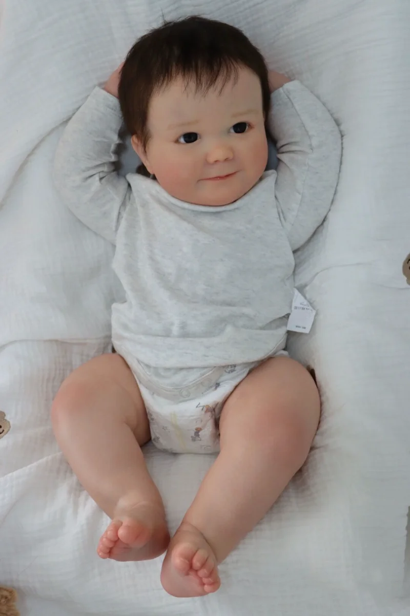

60cm Simulated Baby Rebirth Doll Handmade 3D Skin Birthday Gift for Boys and Girls