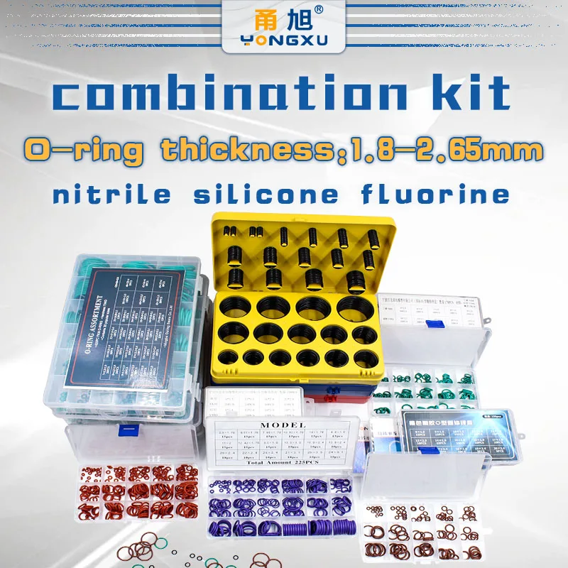 Boxcs1.8mm Boxcs2.65mm в коробке Нитриловый силиконовый фториновый резиновый Ремонтный