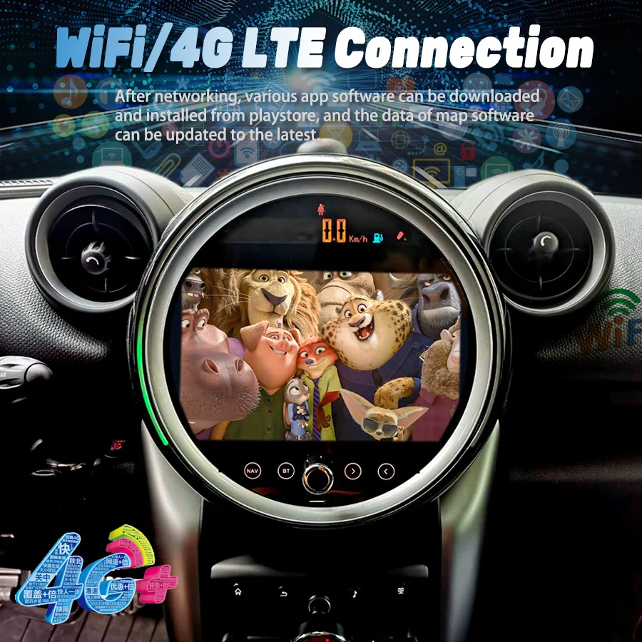 Автомагнитола на Android 13, мультимедийный плеер с поддержкой GPS и Wi-Fi, для мини-квадрокоптера R60, R54, Carplay, DSP, 4G, Lte (art.: 3920c33f74bec) - 3920c33f74bec