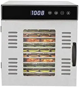 

Food Dehydrator Machine - 600-Watt Premium Multi-Tier Meat Beef Jerky Maker Fruit/Vegetable Dryer w/ 6 Stainless Steel Trays, Di