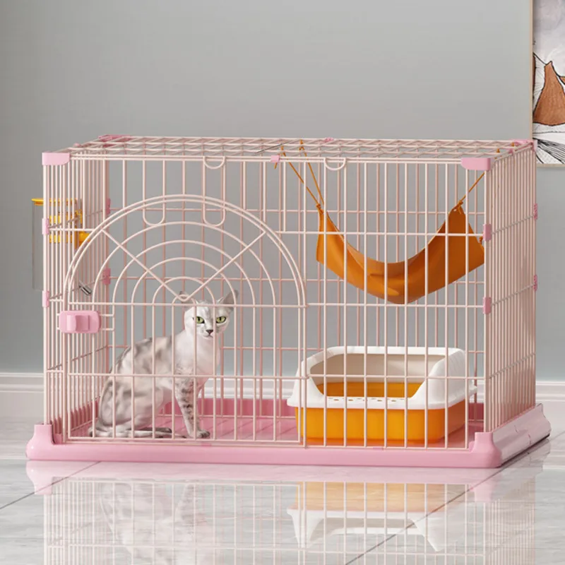 

Pink Household Oversized Cat House Free Space Japanese Pet Bed Cat Indoor Two Or Three Floors Accessories For Cats
