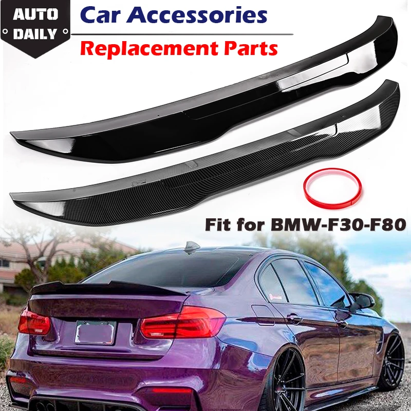 

Car Rear Trunk Spoiler Lip Wing Extension Boot Flap Lip PSM Style Fit For BMW 3Series F30 4Door 2012-2018 F80 M3 Sedan 2014-2019