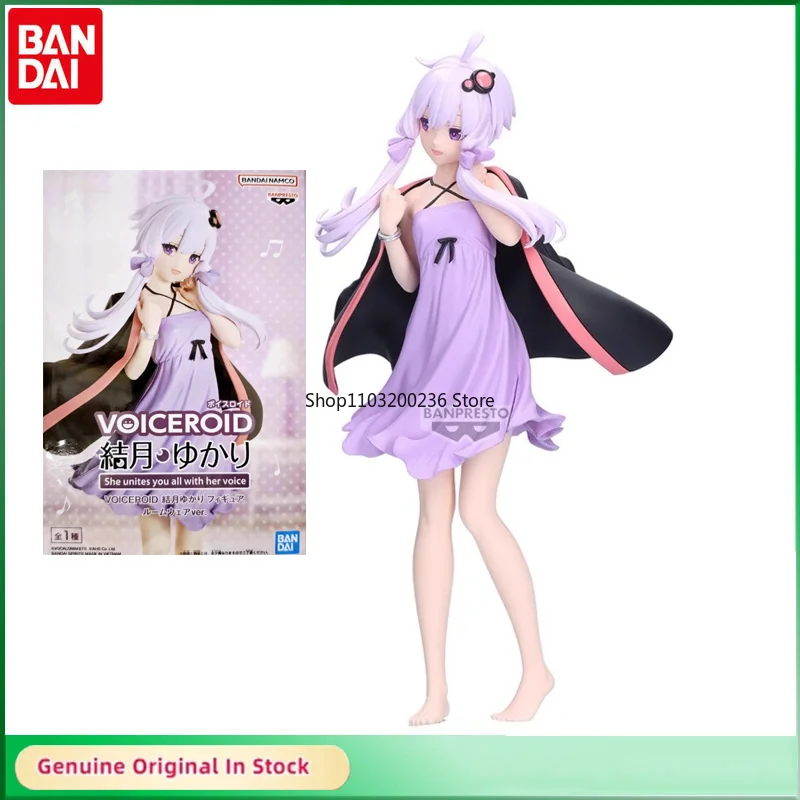Bandai оригинальные VOCALOID Yuzuki Yukari She Unites You All with Her Voice аниме фигурки модель настольные