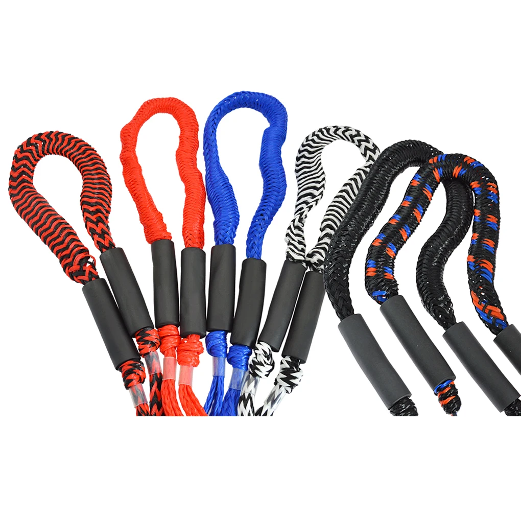 

1.22M Hand Type Latex Kayak Rowing Boat Bungee Dock Line Ships Wharf Drifting Mooring Stretchy Rope Boats Black