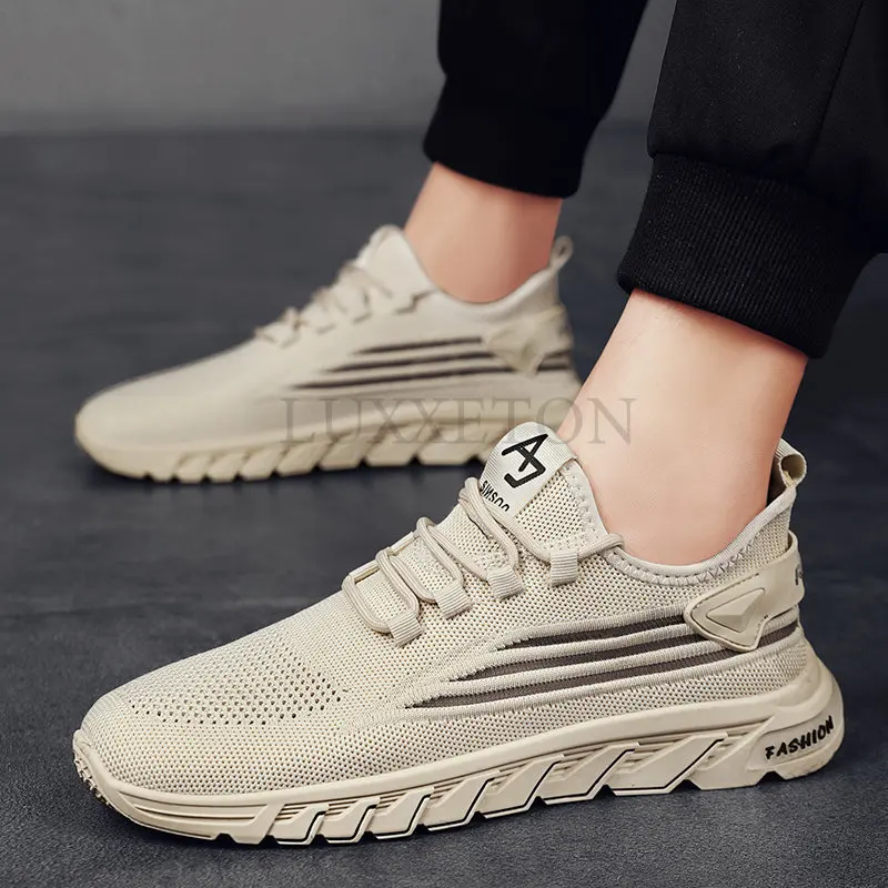 

Кроссовки мужские сетчатые, дышащие, на шнуровке, повседневная прогулочная обувь, лето