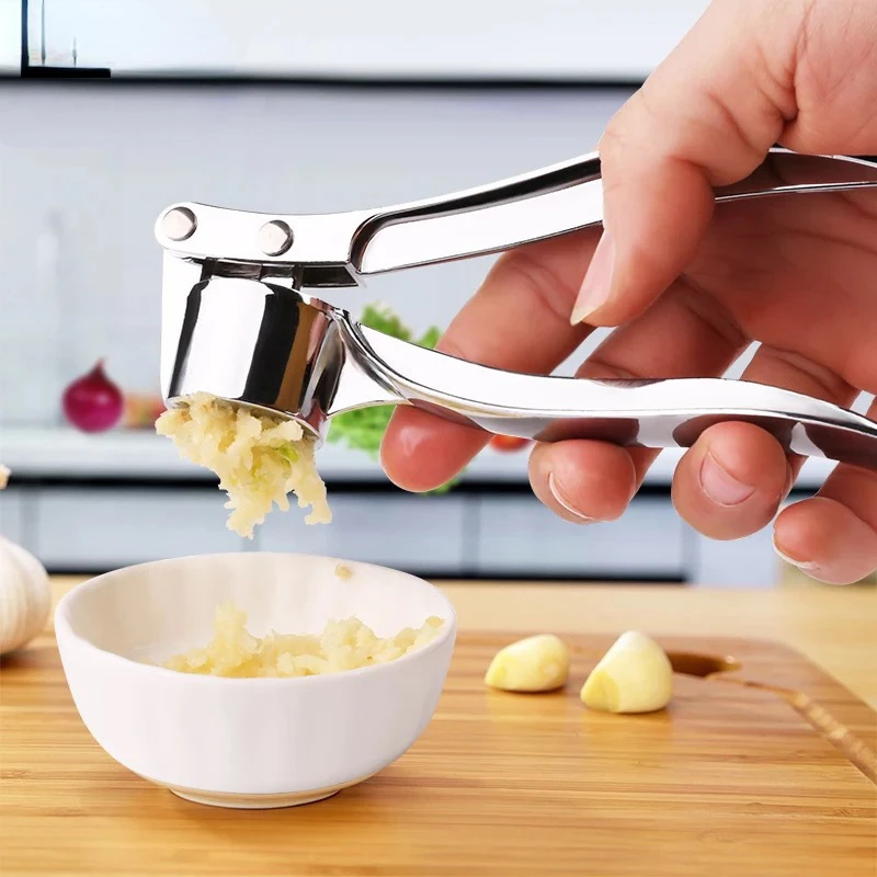 

Imitating Stainless Steel Garlic Press Crusher Kitchen Cooking Vegetables Ginger Squeezer Masher Handheld Ginger Mincer Tools