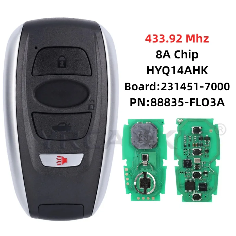 

Для Subaru BRZ Crosstrek Forester Impreza Legacy Outback Ascent ID4D/8A чип HYQ14AHK HYQ14AHC 7000/5801 умный автомобильный дистанционный ключ