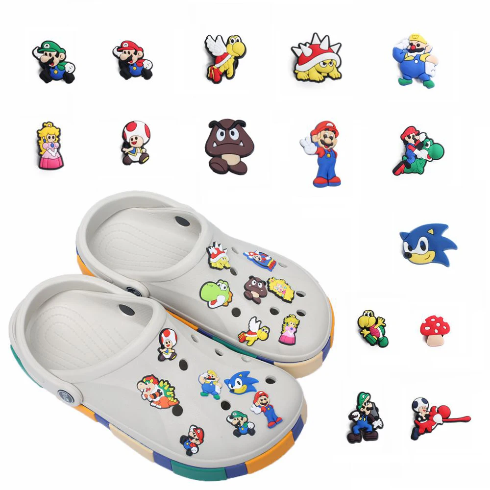 

Novelty Single Sale 1pcs PVC Shoe Charms Shoe Accessories Shoe Decoration for Croc JIBZ Wristbands Kids Party Xmas Hot Sale